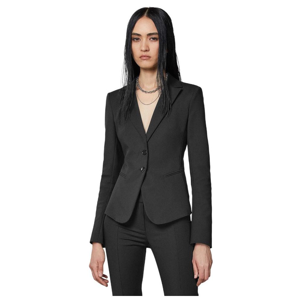 Patrizia Pepe Black Cotton Suits & Blazer black-cotton-suits-blazer-1
