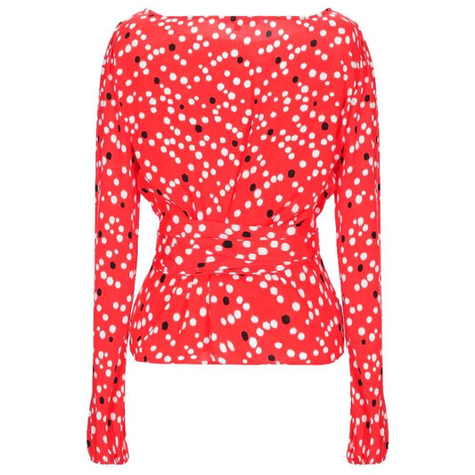 Patrizia Pepe Red Polyester Sweater red-polyester-sweater