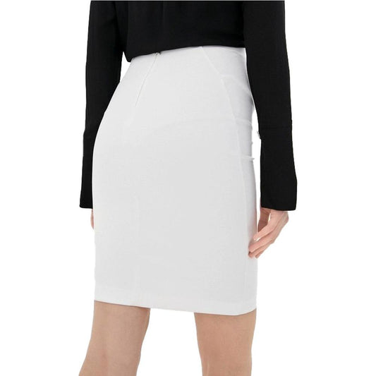 Patrizia Pepe White Cotton Skirt white-cotton-skirt
