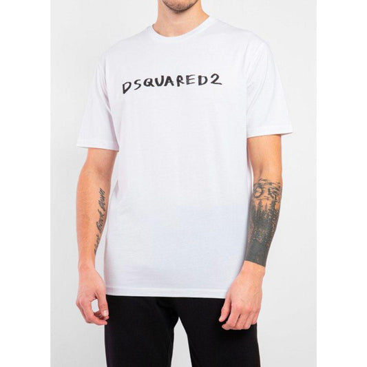 Dsquared² White Cotton T-Shirt white-cotton-t-shirt-16