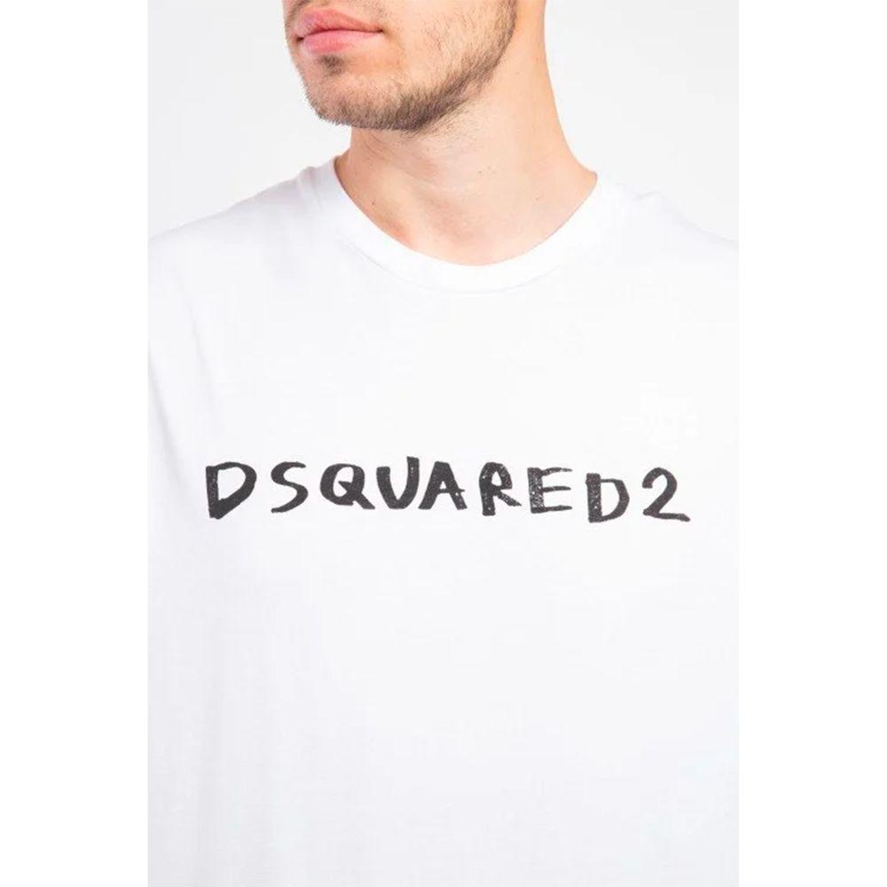 Dsquared² White Cotton T-Shirt white-cotton-t-shirt-16