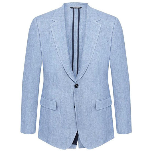 Dolce & Gabbana Light Blue Linen Blazer light-blue-linen-blazer