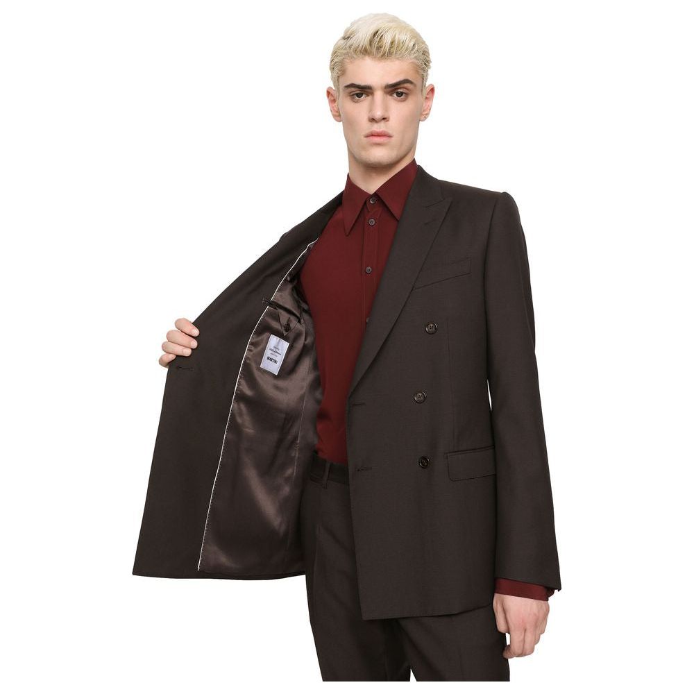 Dolce & Gabbana Brown Wool Suit brown-wool-suit