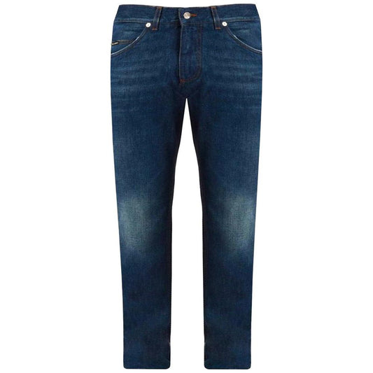 Dolce & Gabbana Blue Cotton Jeans & Pant blue-cotton-jeans-pant-26
