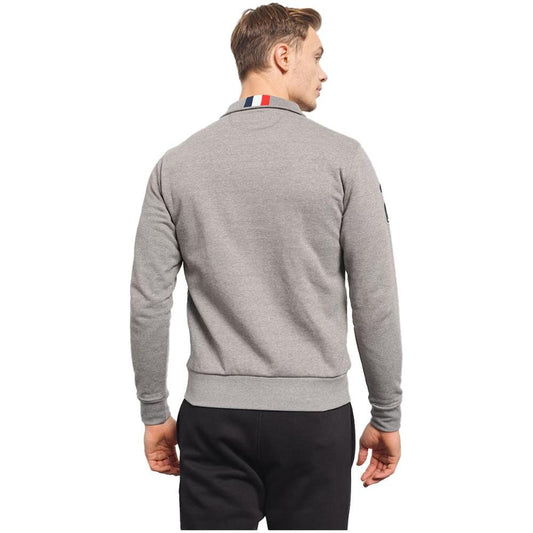 La Martina Gray Cotton Sweater gray-cotton-sweater-8