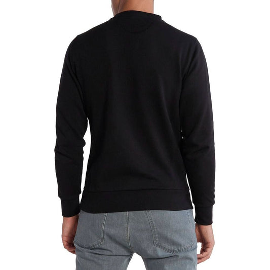 La Martina Black Cotton Sweater black-cotton-sweater-10