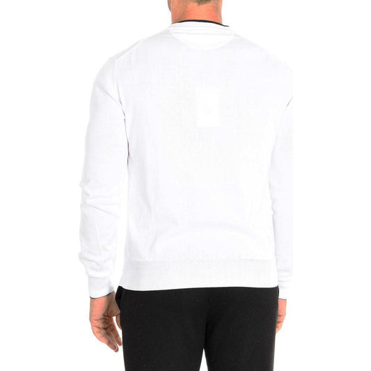 La Martina White Cotton Sweater white-cotton-sweater-10