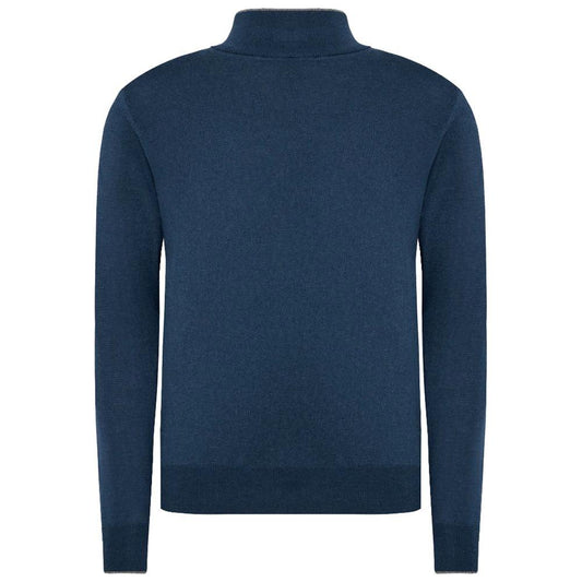 La Martina Blue Acrylic Sweater blue-acrylic-sweater