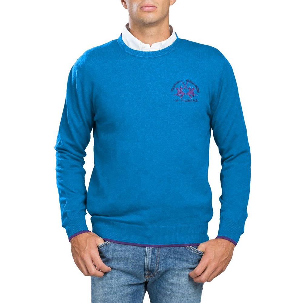 La Martina Light Blue Acrylic Sweater light-blue-acrylic-sweater