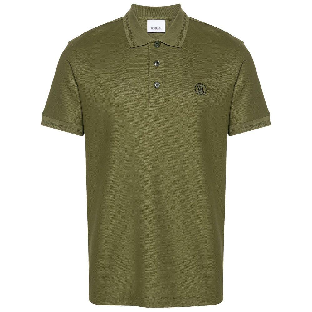 Burberry Green Cotton Polo Shirt green-cotton-polo-shirt-21