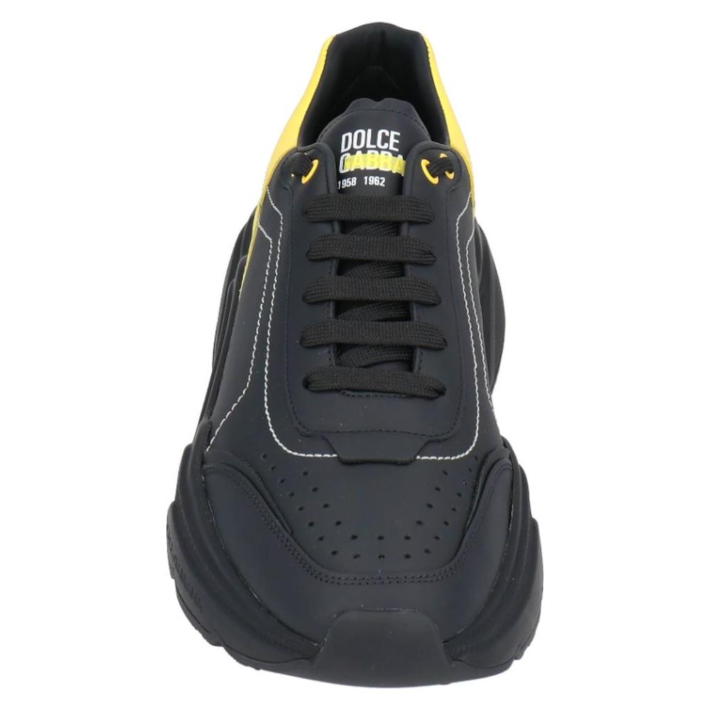 Dolce & Gabbana Black Leather Di Calfskin Sneaker black-leather-di-calfskin-sneaker