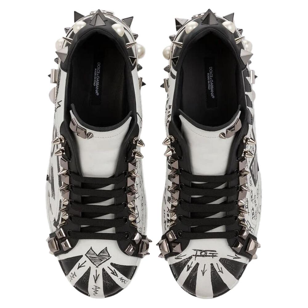 Dolce & GabbanaWhite Leather Di Calfskin SneakerMcRichard Designer Brands£1229.00