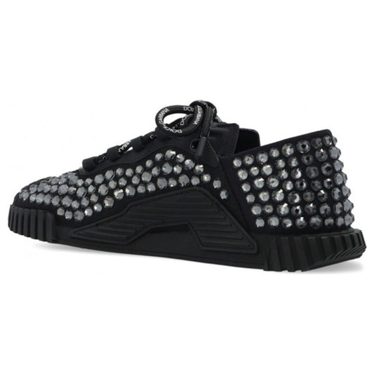 Dolce & Gabbana Black Cotton Sneaker black-cotton-sneaker