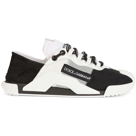 Dolce & Gabbana Black Cotton Sneaker black-cotton-sneaker-1