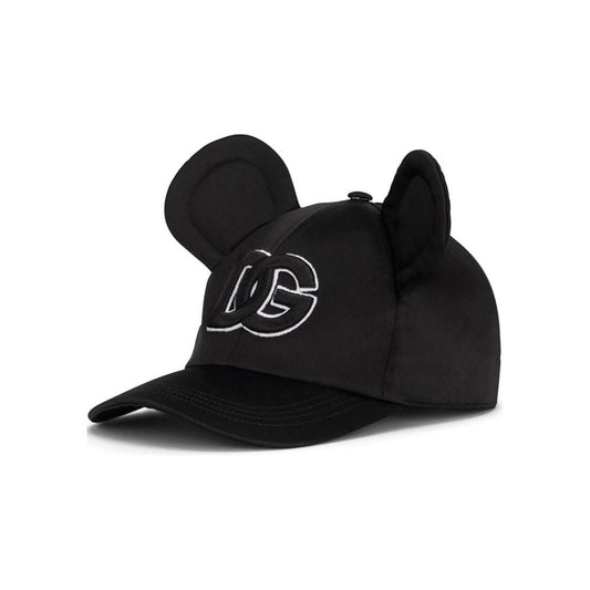 Dolce & Gabbana Black Polyester Hat black-polyester-hat-1