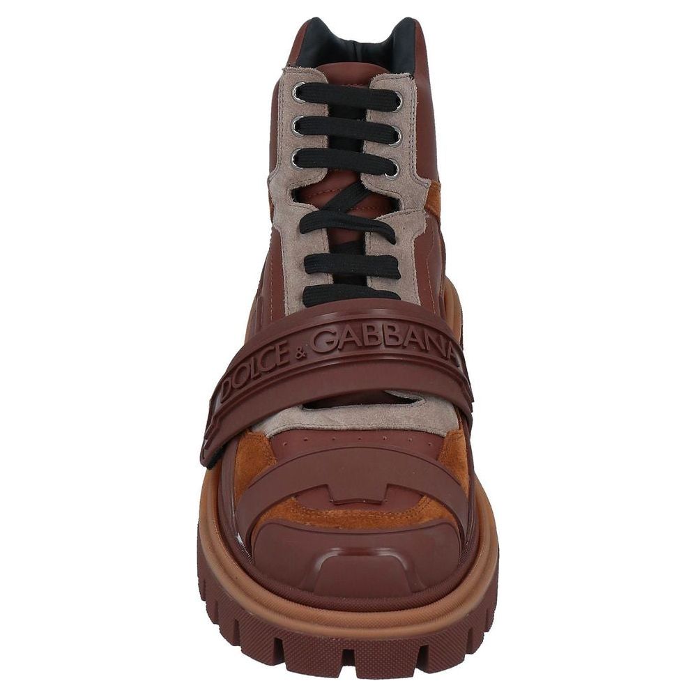 Dolce & Gabbana Brown Leather Di Calfskin Boot brown-leather-di-calfskin-boot
