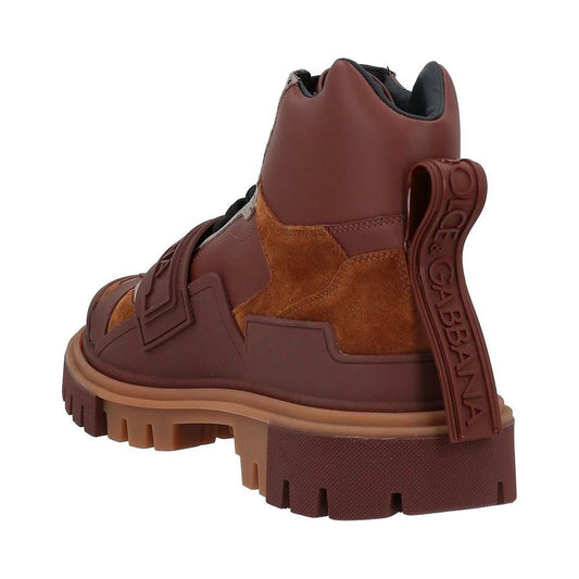 Dolce & Gabbana Brown Leather Di Calfskin Boot brown-leather-di-calfskin-boot