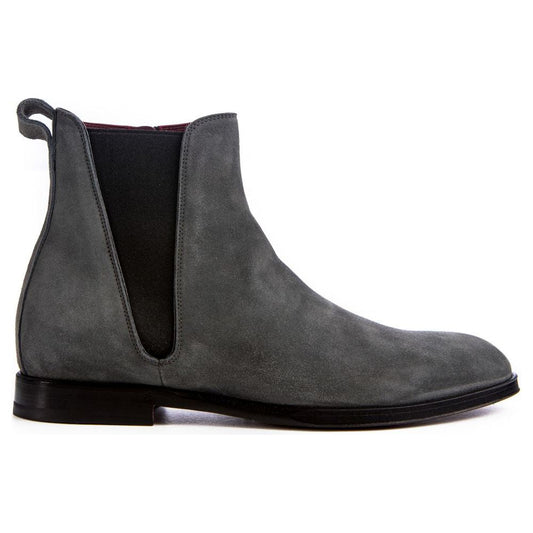 Gray Leather Di Calfskin Boot Dolce & Gabbana