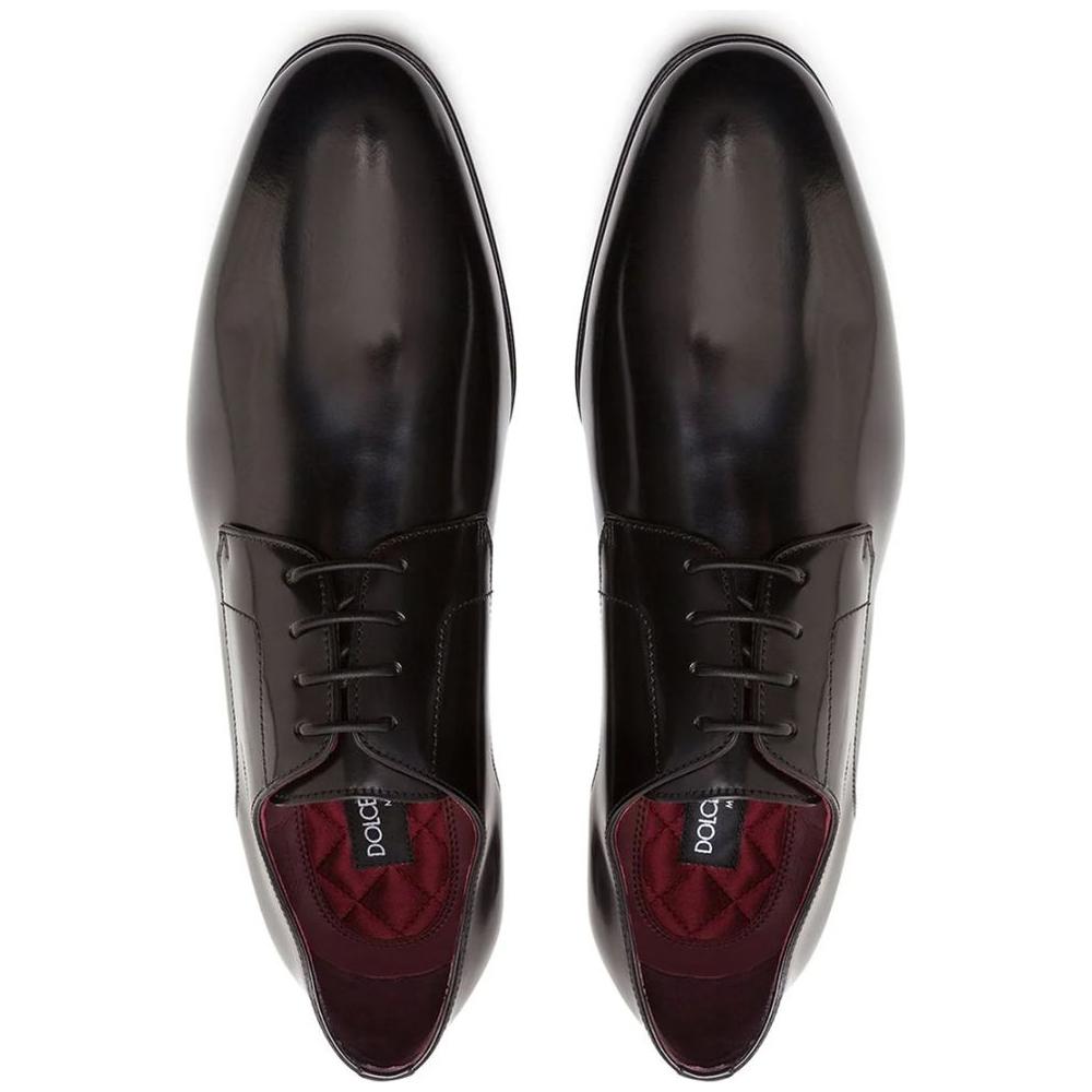 Dolce & Gabbana Black Leather Di Calfskin Formal black-leather-di-calfskin-formal