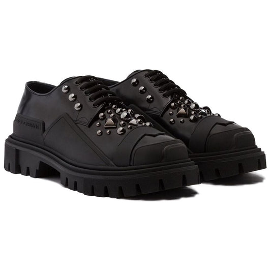 Dolce & Gabbana Black Leather Di Calfskin Sneaker black-leather-di-calfskin-sneaker-1