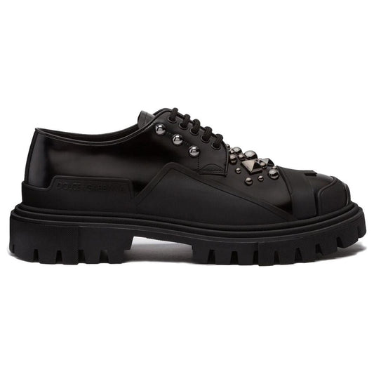 Dolce & Gabbana Black Leather Di Calfskin Sneaker black-leather-di-calfskin-sneaker-1