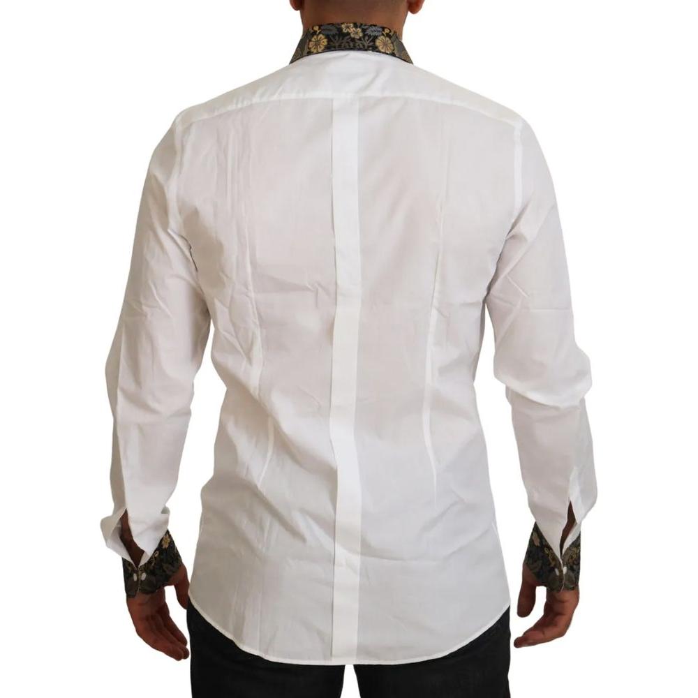 Dolce & Gabbana White Cotton Shirt white-cotton-shirt-36