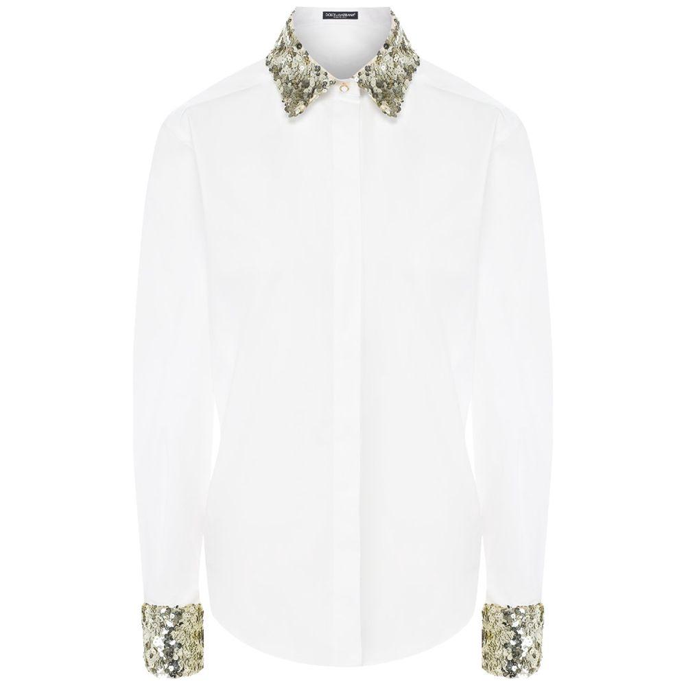 Dolce & Gabbana White Cotton Shirt white-cotton-shirt-37