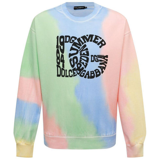 Dolce & Gabbana Multicolor Cotton Sweater multicolor-cotton-sweater-1