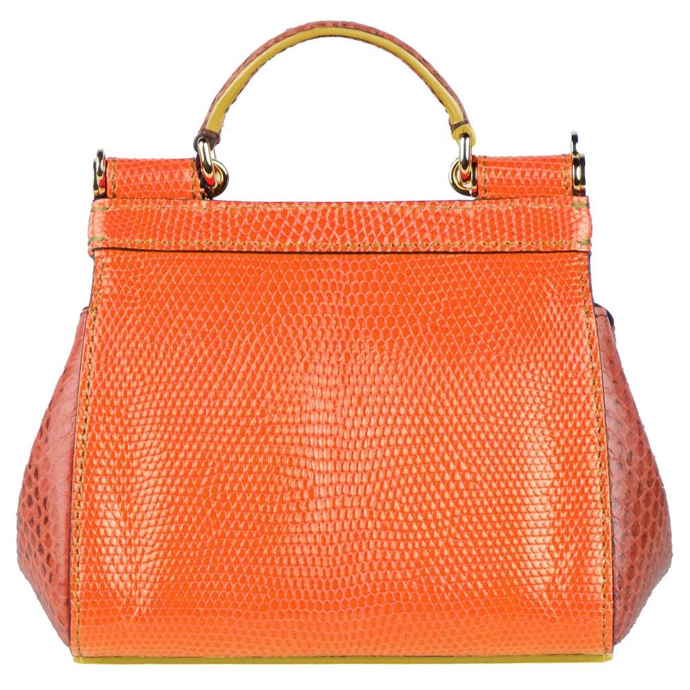 Dolce & Gabbana Multicolor Leather Di Crocodile Handbag multicolor-leather-di-crocodile-handbag