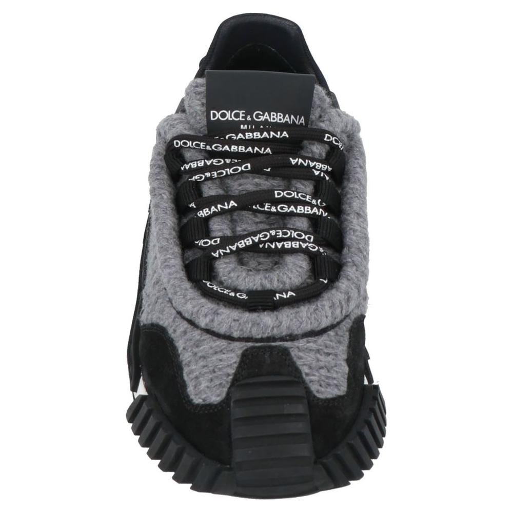 Dolce & Gabbana Black Cotton Sneaker black-cotton-sneaker-2