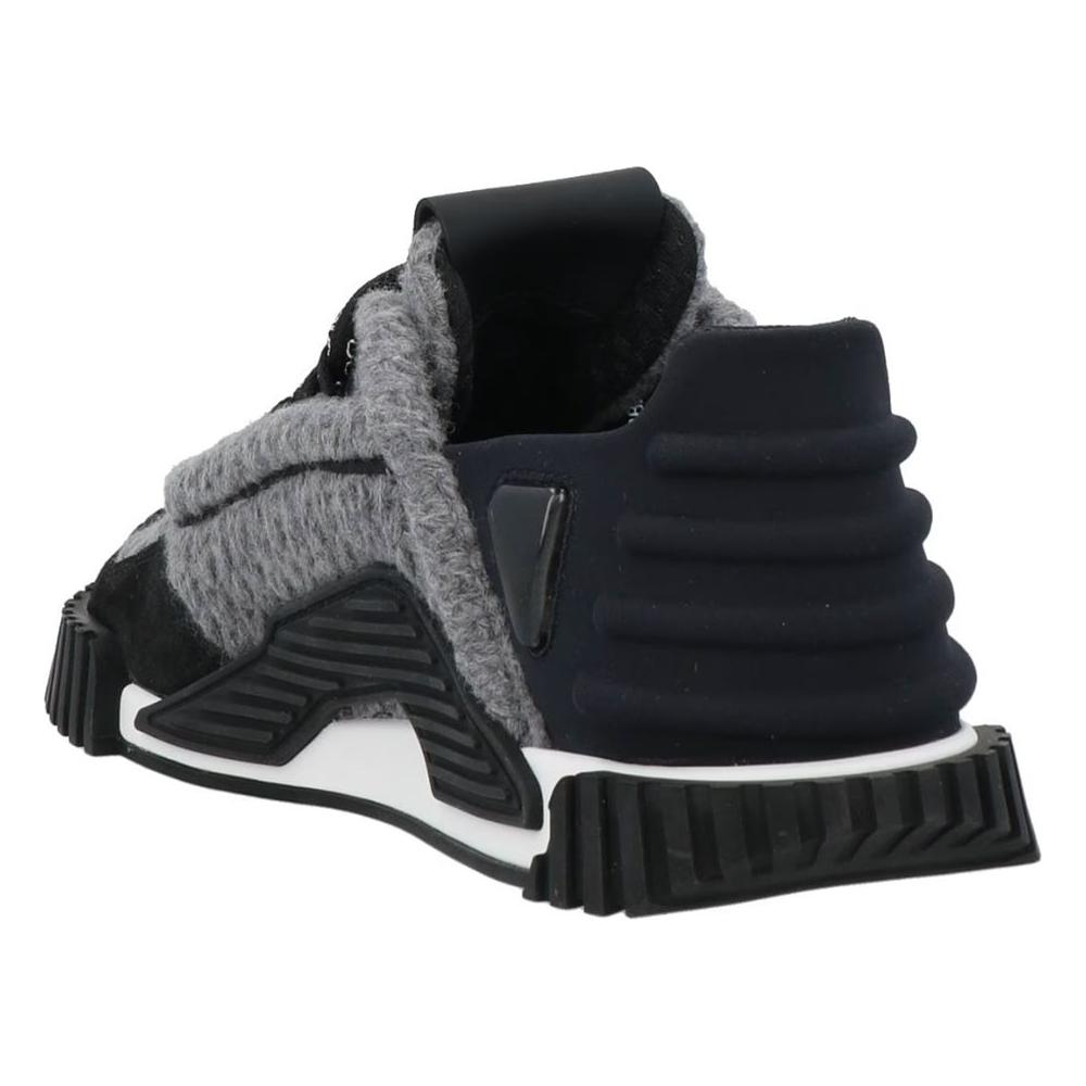 Dolce & Gabbana Black Cotton Sneaker black-cotton-sneaker-2