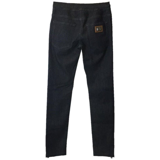 Dolce & Gabbana Blue Cotton Jeans & Pant blue-cotton-jeans-pant-66