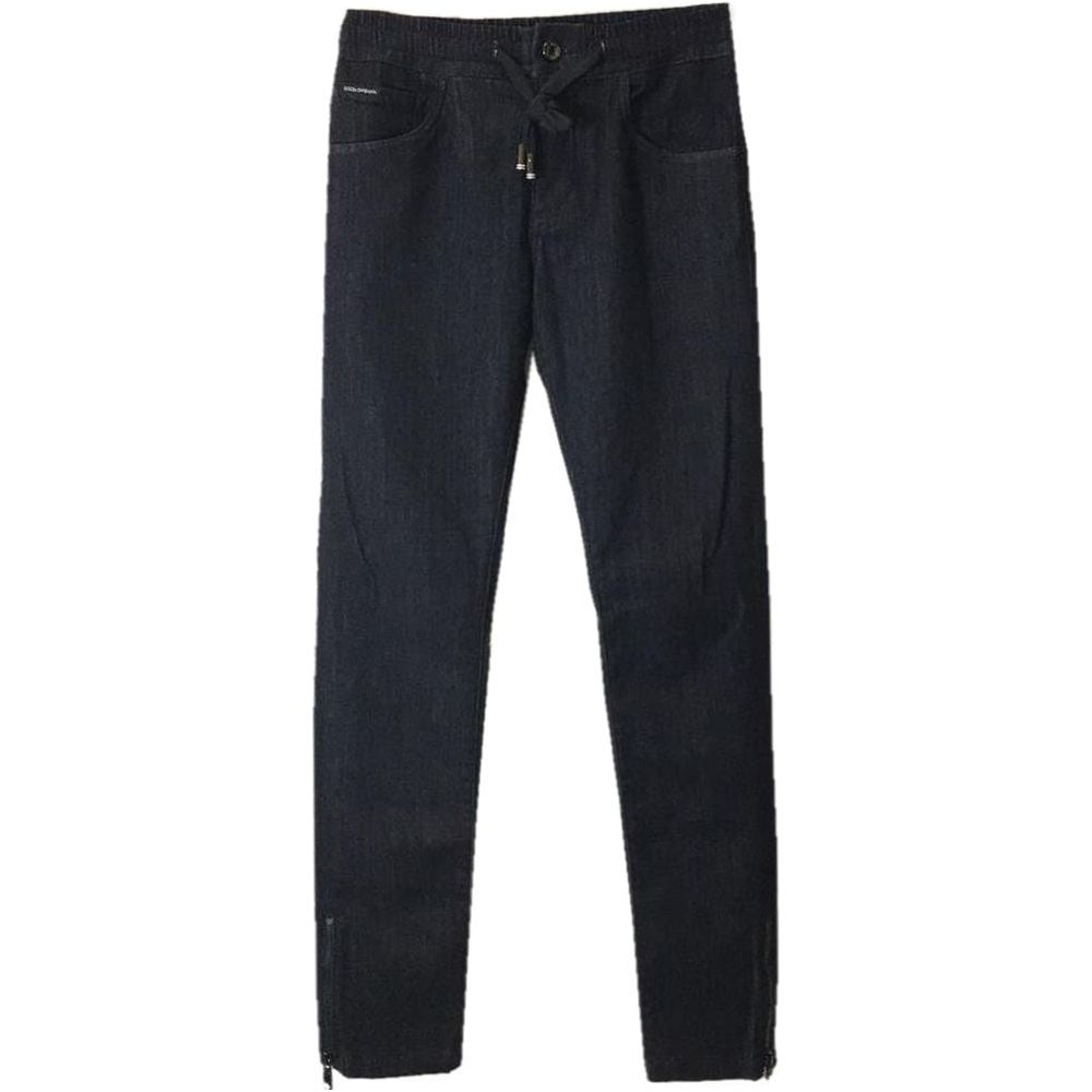 Dolce & Gabbana Blue Cotton Jeans & Pant blue-cotton-jeans-pant-66