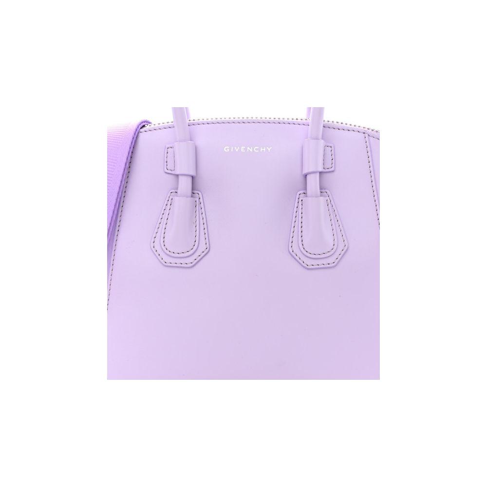 Purple Leather Di Calfskin Handbag