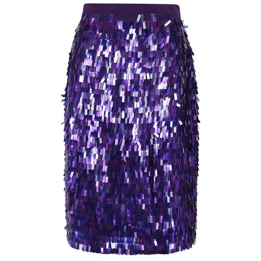 Purple Polyester Skirt