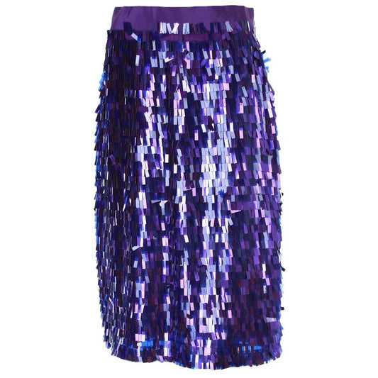 Purple Polyester Skirt