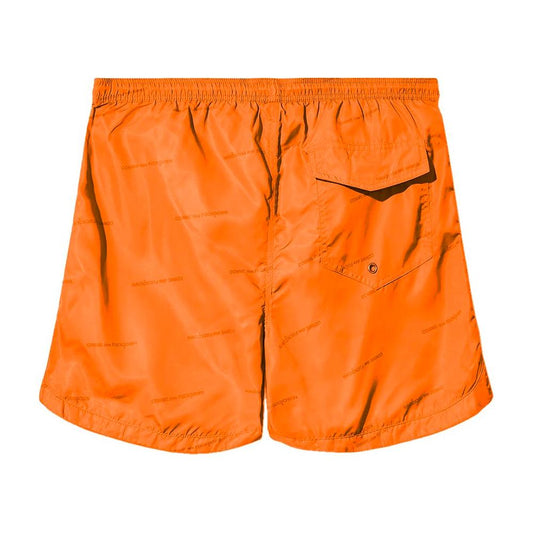 Orange Polyester Swimwear