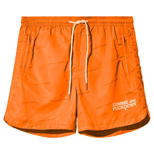 Orange Polyester Swimwear
