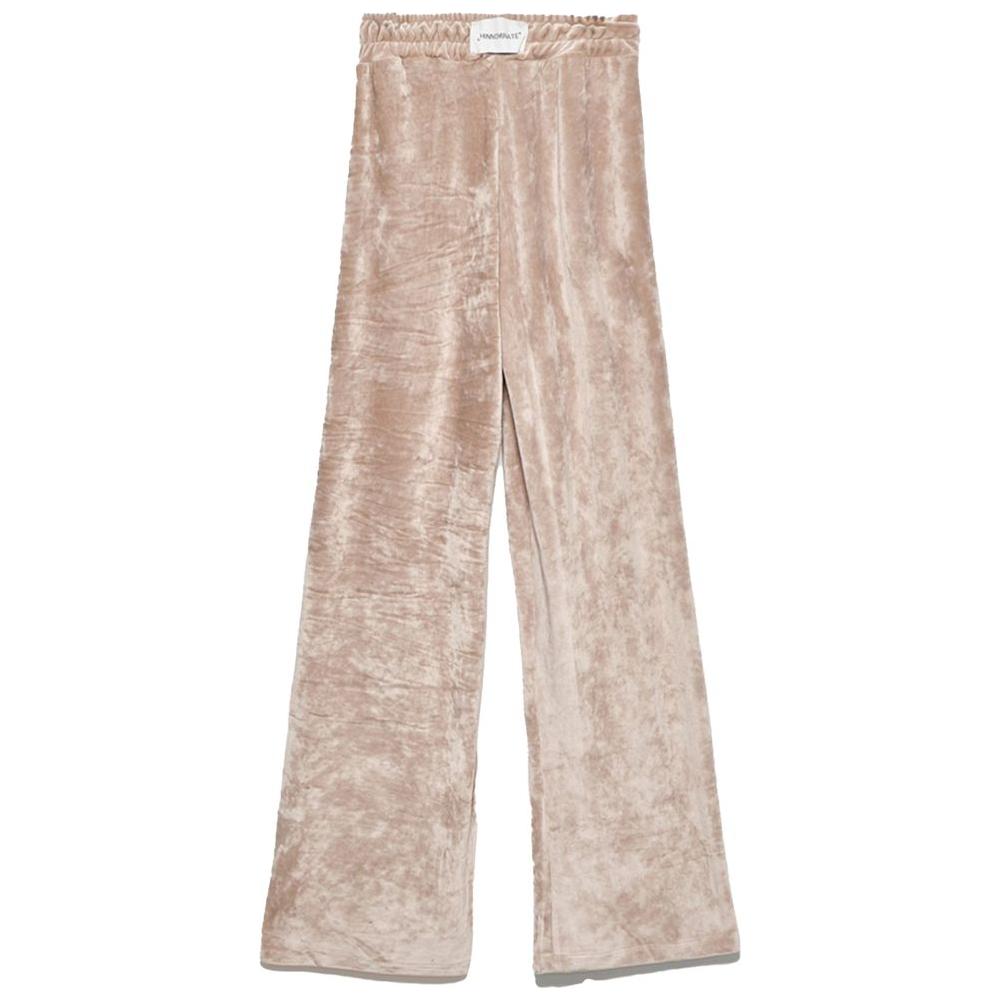 Beige Polyester Jeans & Pant