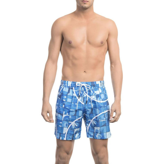 Elegant Light Blue Swim Shorts