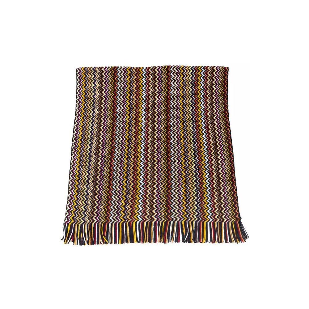 Missoni Vibrant Geometric Patterned Fringed Scarf vibrant-geometric-patterned-fringed-scarf