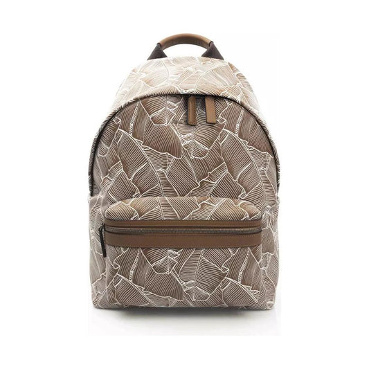 Cerruti 1881 Elegant Leather Backpack with front Pocket elegant-leather-backpack-with-front-pocket