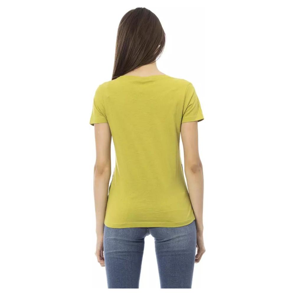 Trussardi Action Chic Green Short Sleeve Tee with Front Print chic-green-short-sleeve-round-neck-tee product-23085-1356728685-19-735b4a4c-54a.jpg