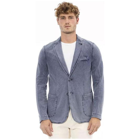 Distretto12 | Sleek Fabric Jacket with Button Closure| McRichard Designer Brands   