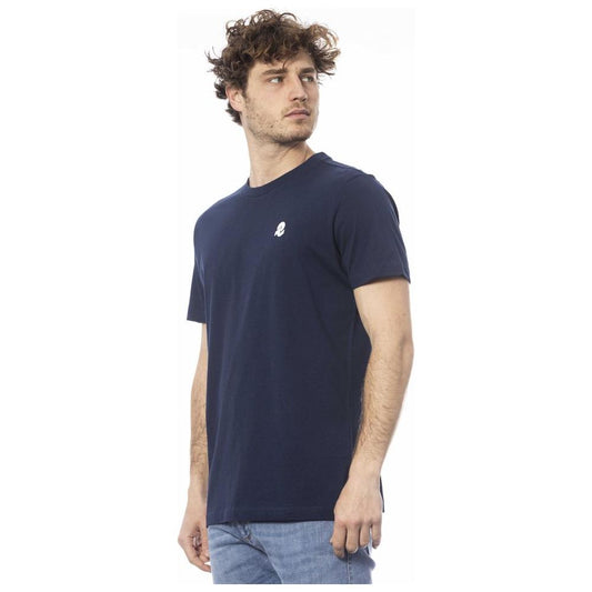 Timeless Blue Crew Neck Cotton Tee