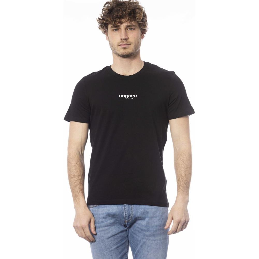 Ungaro Sport Sleek Black Cotton Crew Neck T-Shirt black-cotton-t-shirt-39 product-24067-956417857-f1bbb777-8f2.jpg