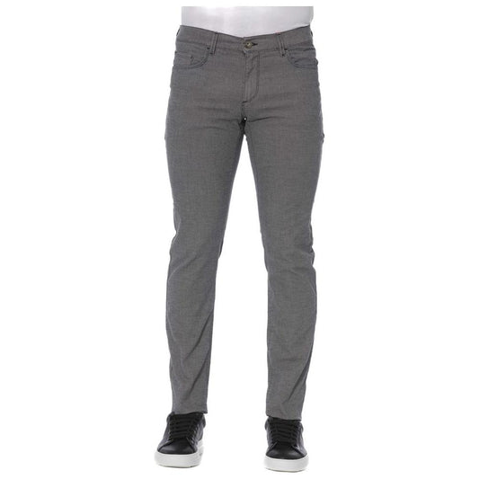 Trussardi Jeans Elegant Gray Cotton Blend Pants gray-cotton-jeans-pant-10