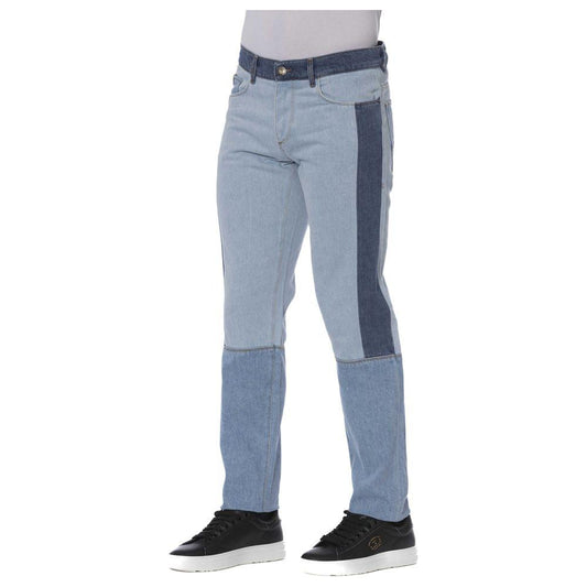 Trussardi Jeans Chic Blue Cotton Denim for Sophisticated Style blue-cotton-jeans-pant-147