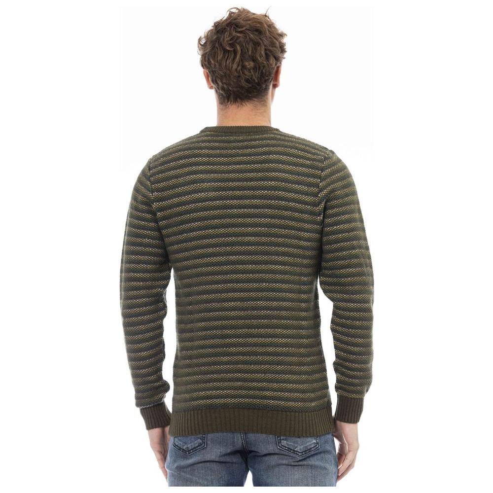 Distretto12 Elegant Green Crewneck Wool-Blend Sweater green-wool-sweater-14 product-24111-1713144963-c41099a7-67d.jpg