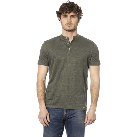 Distretto12 Chic Army Short Sleeve Linen Sweater army-linen-t-shirt product-24116-70159092-40740096-bee.jpg